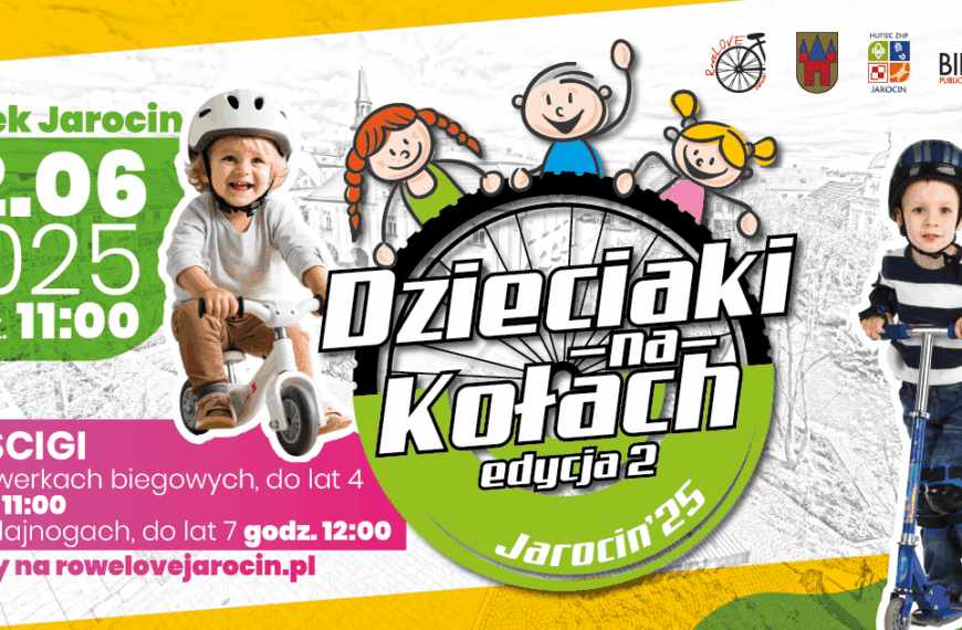 Dzieciaki na Kołach wracają! Już 22 czerwca na rynku w Jarocinie druga edycja wyścigów dla najmłodszych