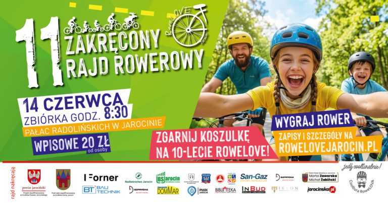 Zapisz się na Zakręcony RAJD 2026! Świętujemy 10-lecie RoweLOVE Jarocin i ruszamy w trasę